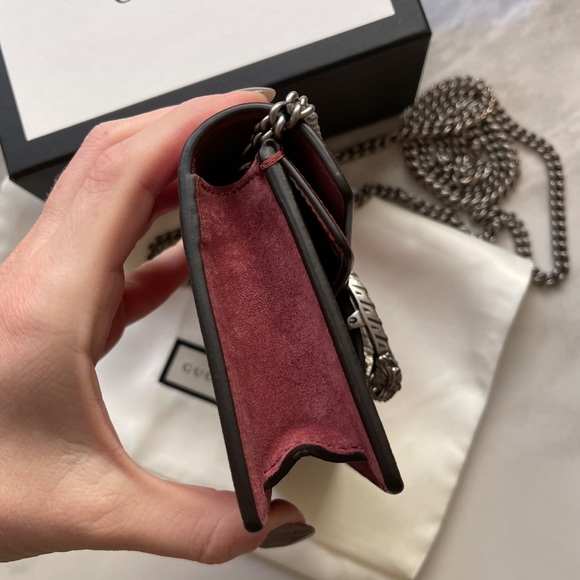 *SOLD* Gucci GG Supreme Monogram Blooms Super Mini Dionysus Bag Antique Rose - Picture 3 of 7